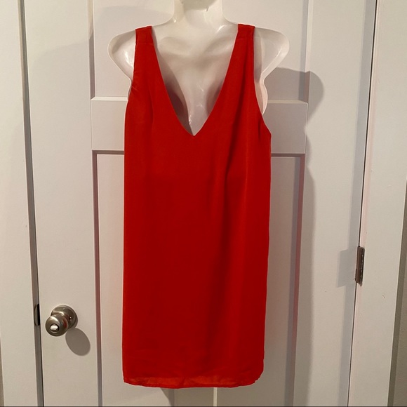 SOPRANO coral/orange sleeveless dress - Picture 3 of 4